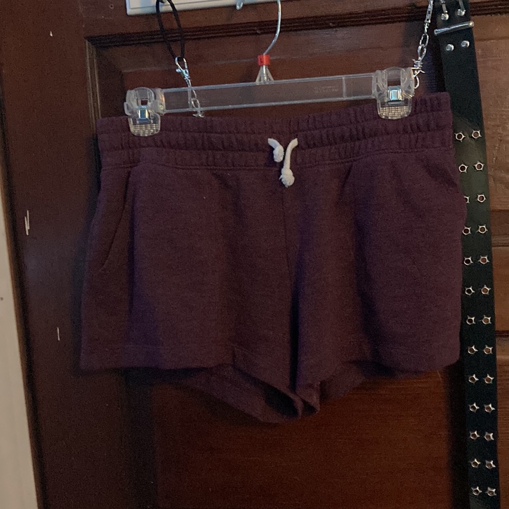 Burgundy shorts